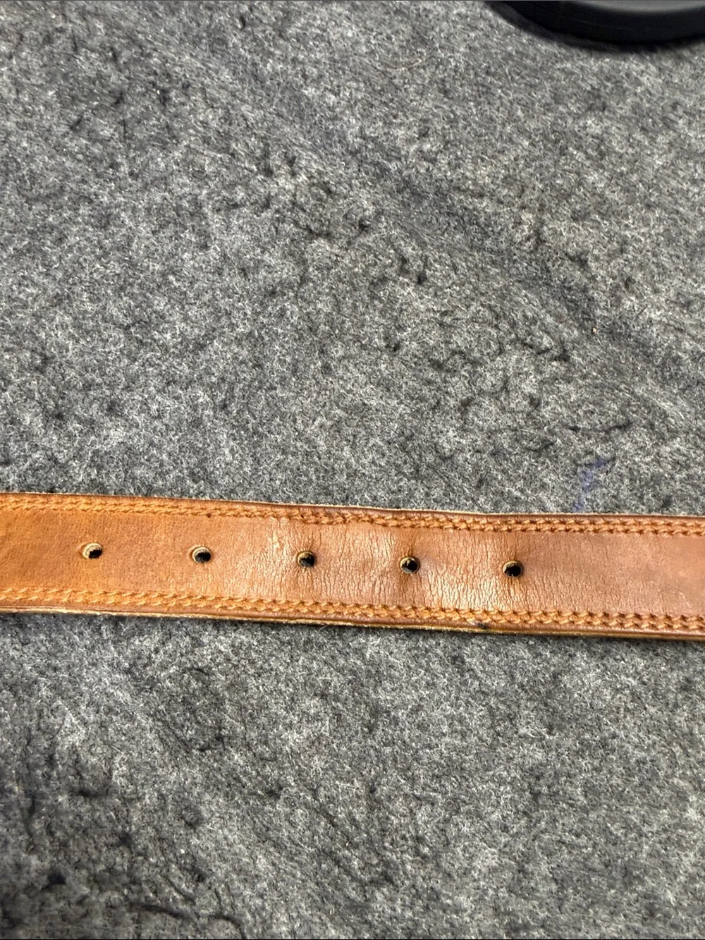 Polo by Ralph Lauren Brown Leather Belt with Brass Buckle